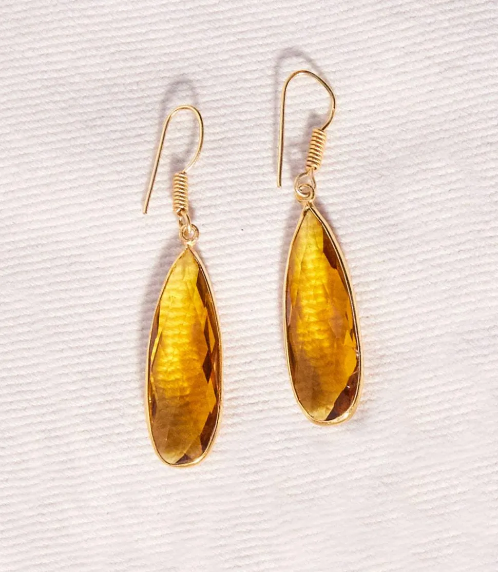Citrine Quartz Earrings