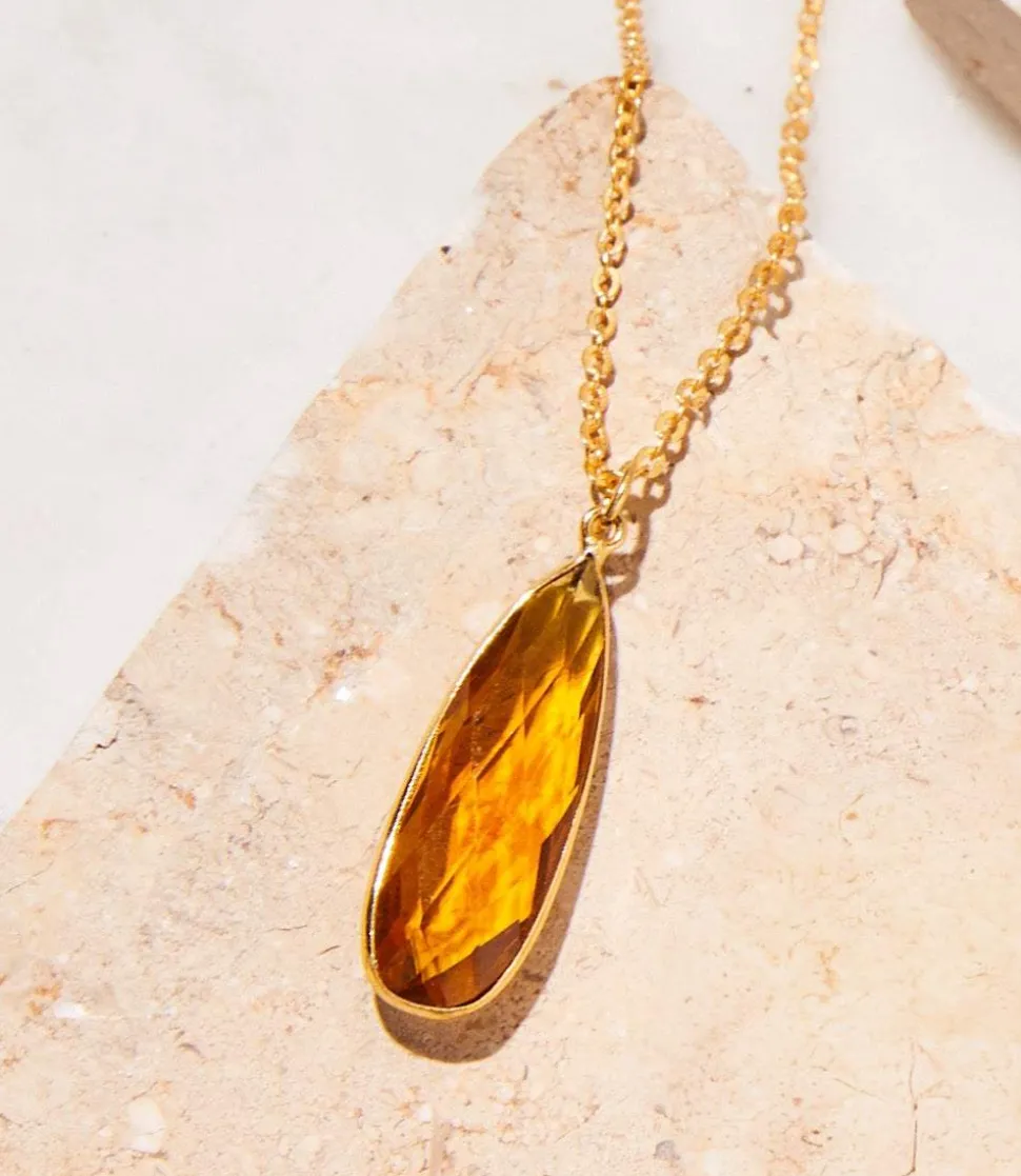 Citrine Quartz Necklace