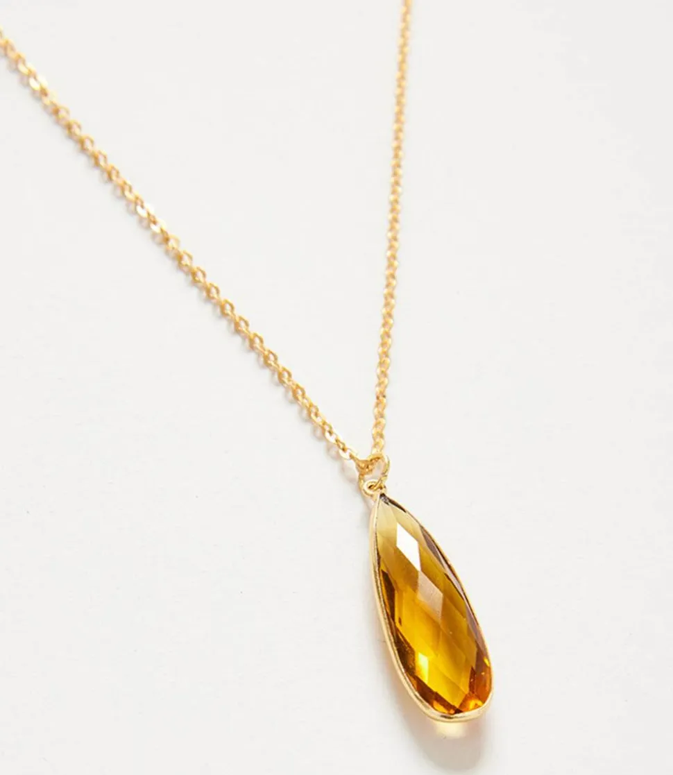 Citrine Quartz Necklace