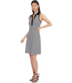 Contrast Collar Dress