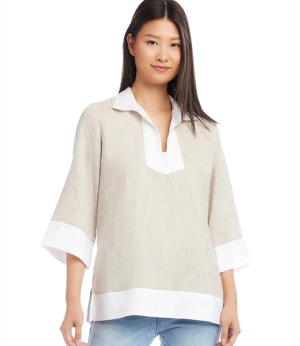 Contrast Tunic Top
