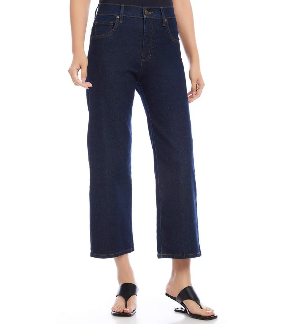 Cropped Wide Leg Jeans