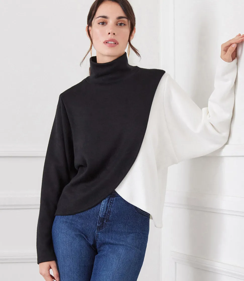Crossover Colorblock Top