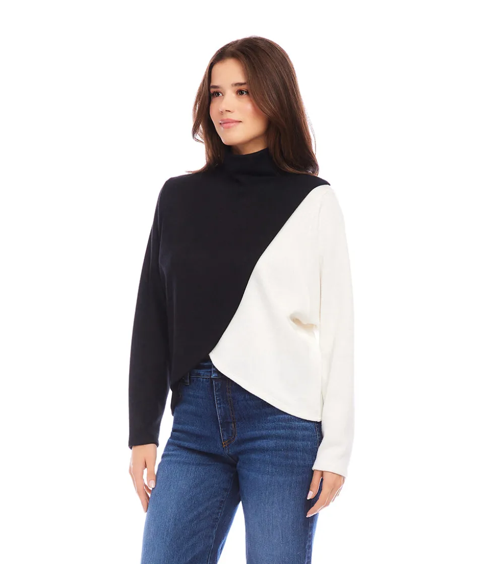 Crossover Colorblock Top
