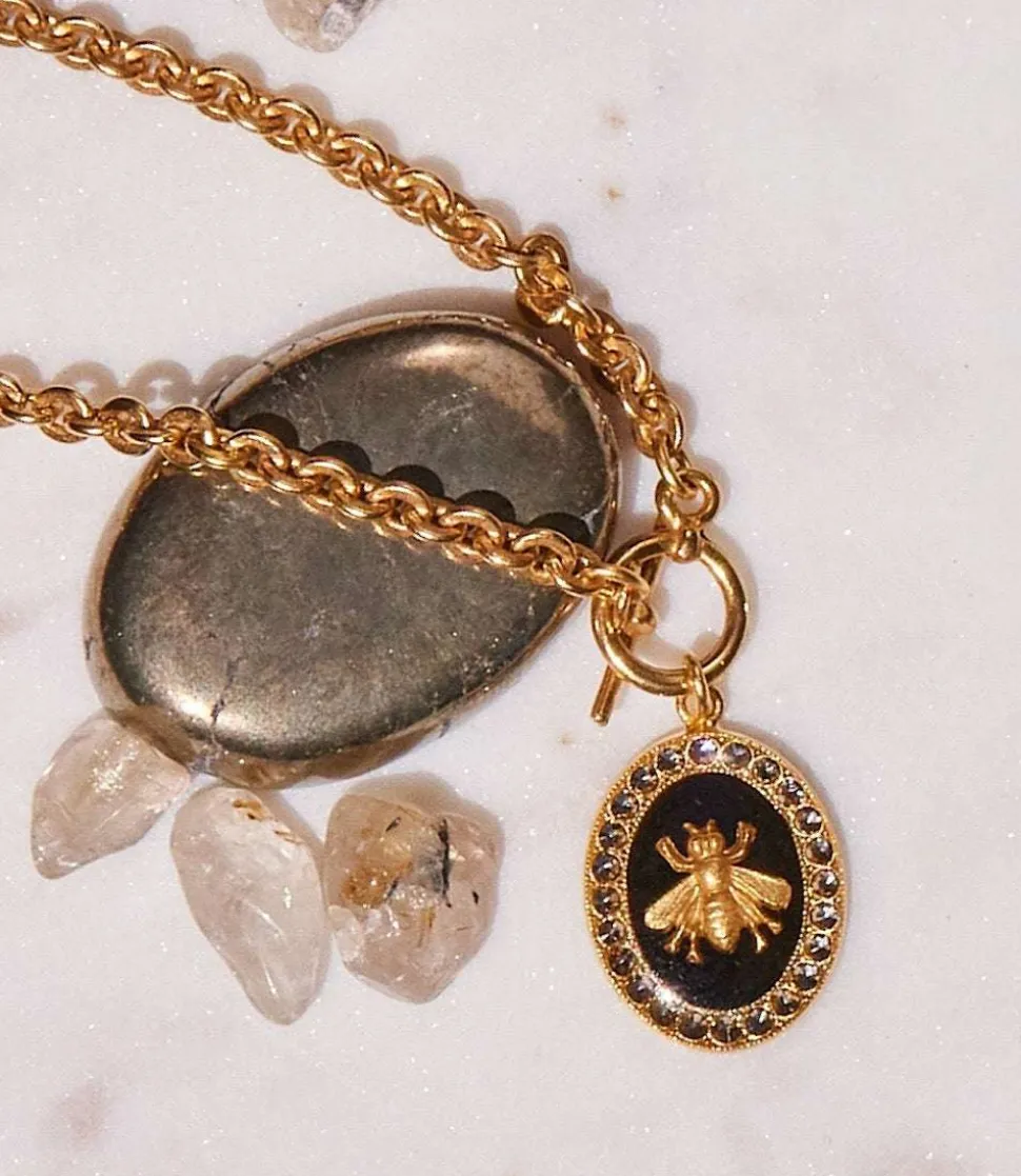 Crystal Bee Charm Bracelet
