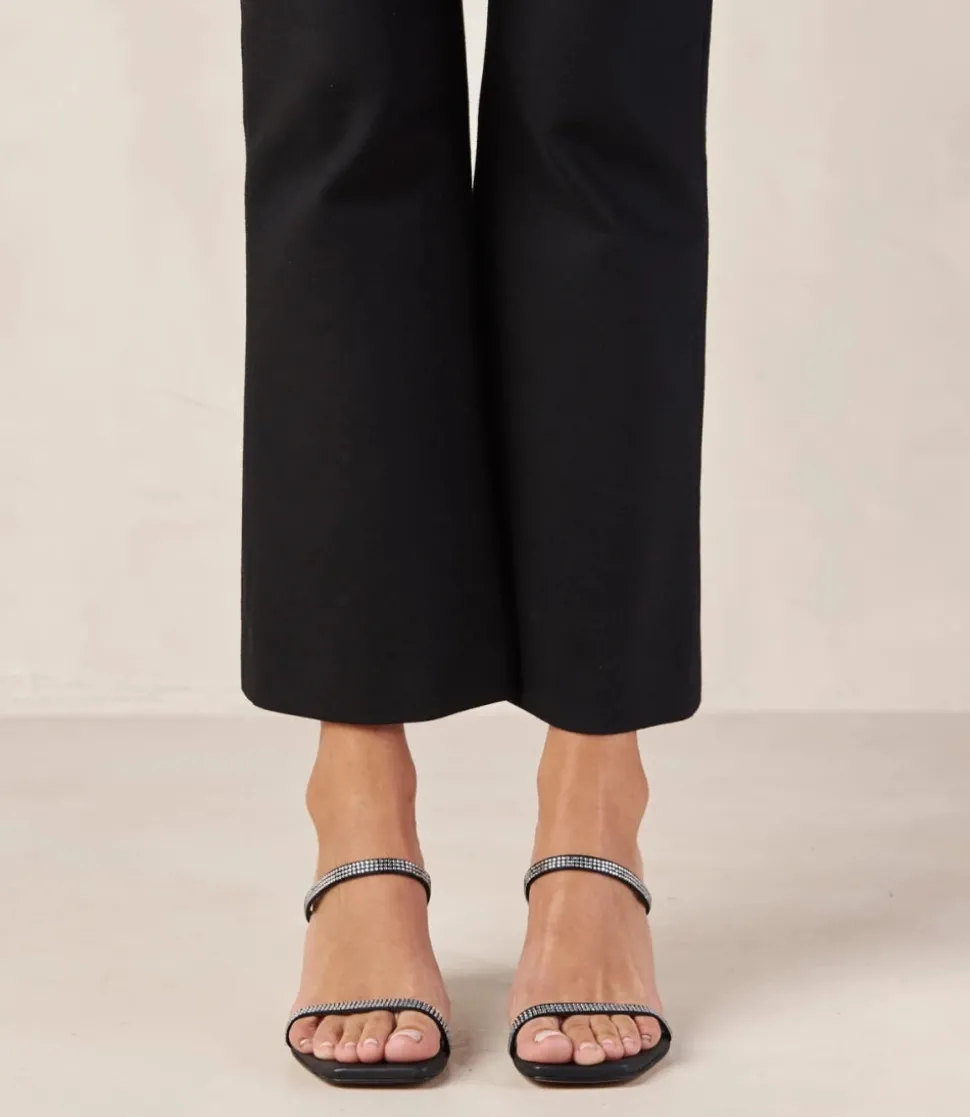 Crystal Leather Sandals