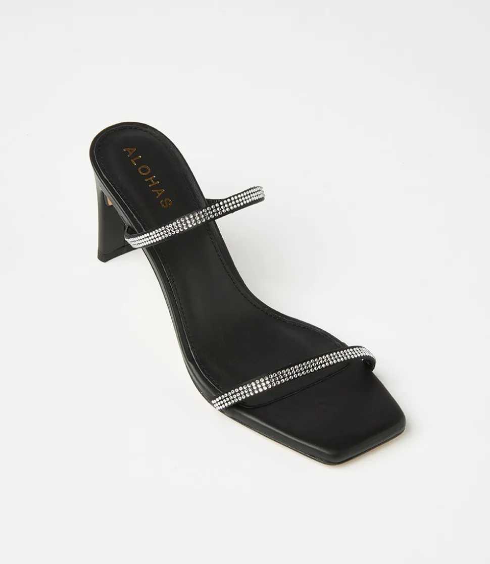 Crystal Leather Sandals