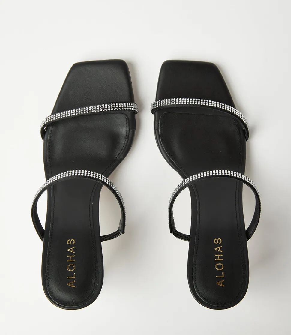 Crystal Leather Sandals