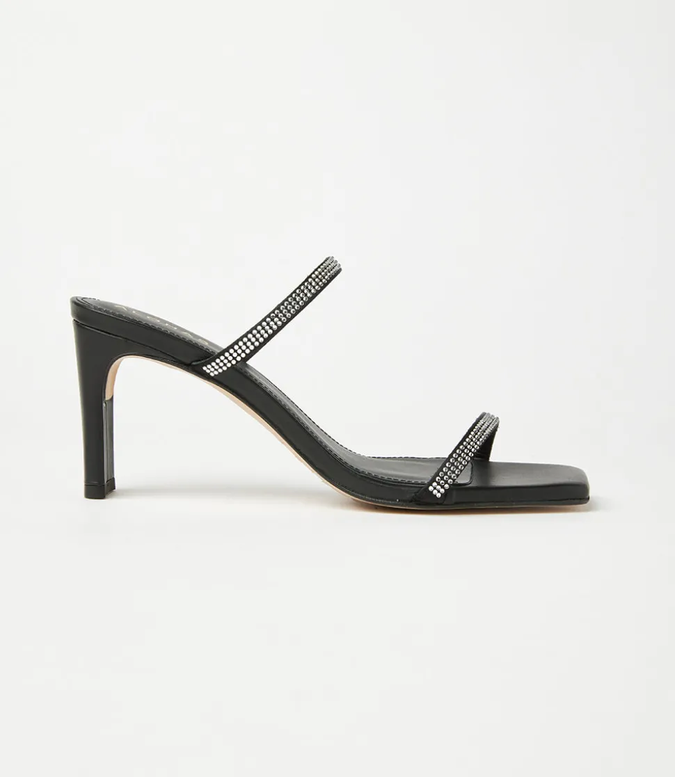 Crystal Leather Sandals