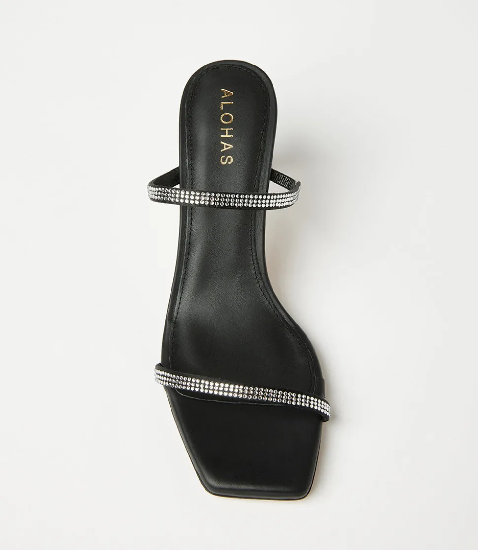 Crystal Leather Sandals