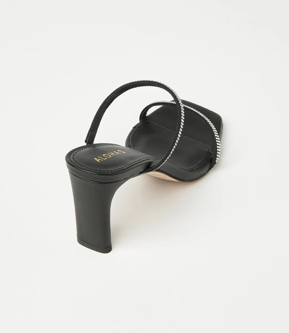 Crystal Leather Sandals