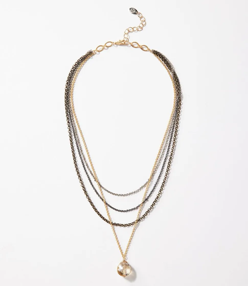 Crystal Multistrand Necklace