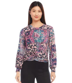 Drape Front Top
