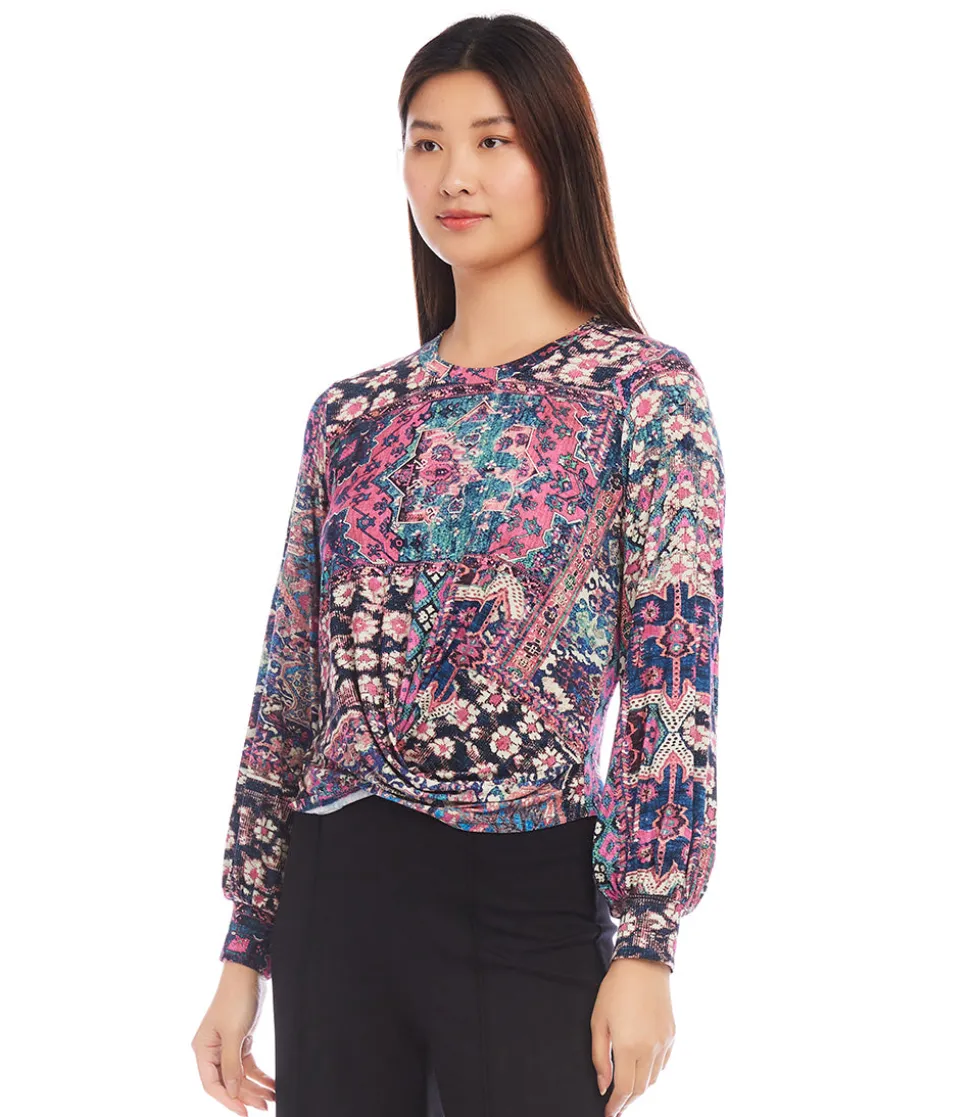 Drape Front Top