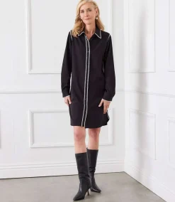 Edge Stitch Shirtdress