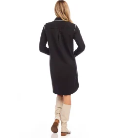 Edge Stitch Shirtdress