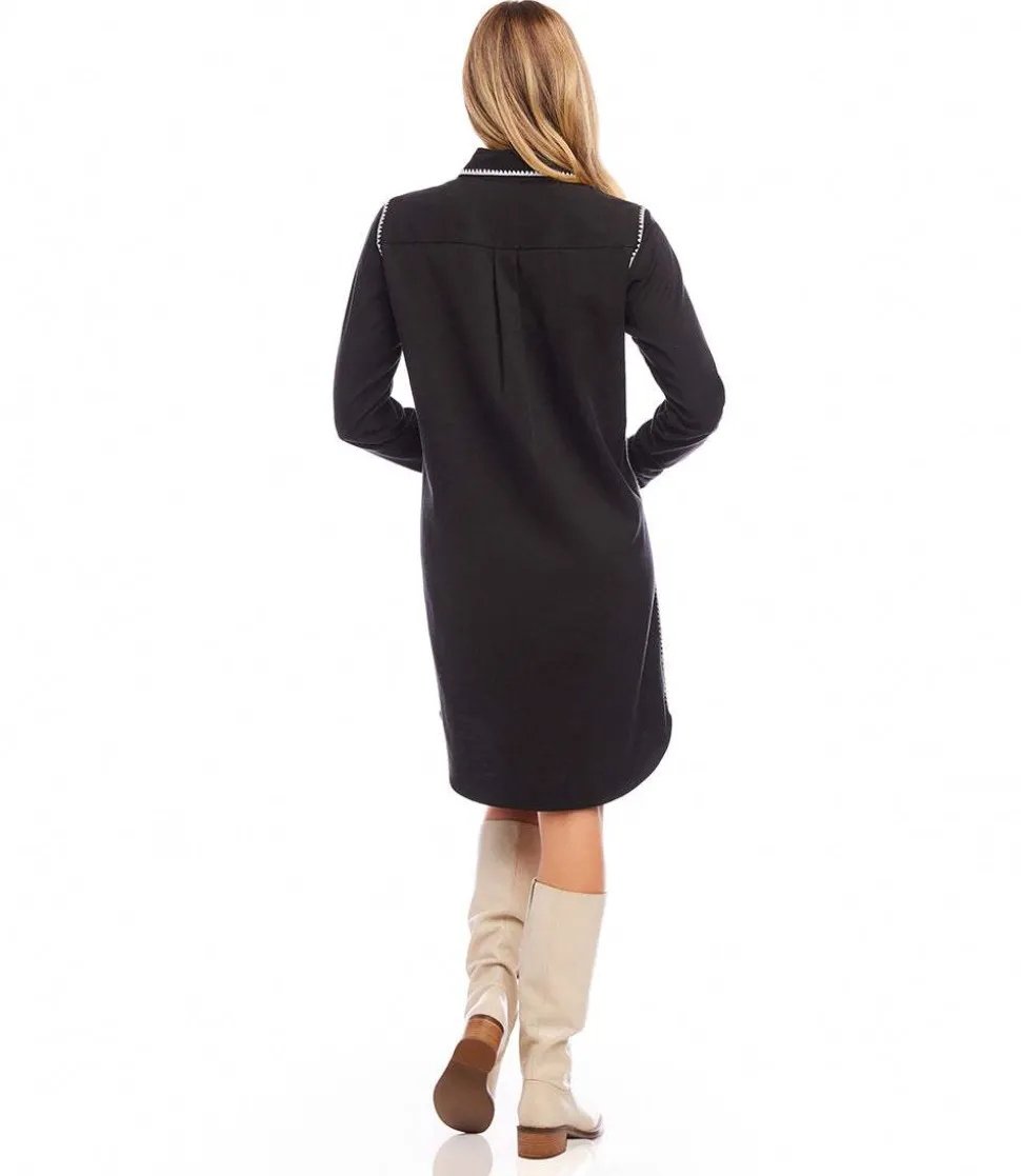Edge Stitch Shirtdress