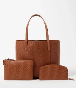 Embossed Leather Tote