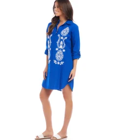 Embroidered Shirtdress