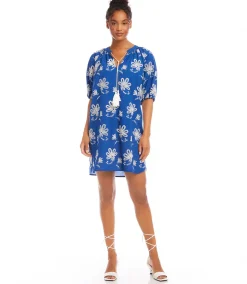 Embroidered Tassel Dress