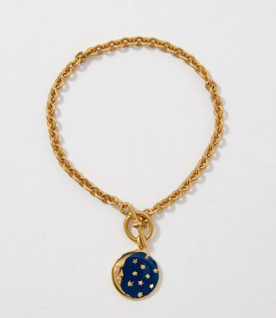 Enamel Moon Bracelet