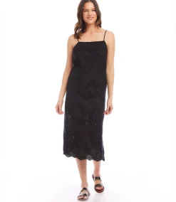 Eyelet Midi Dress