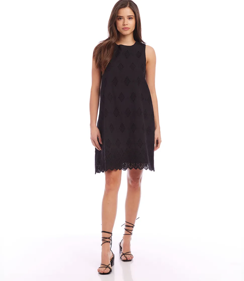 Eyelet Shift Dress