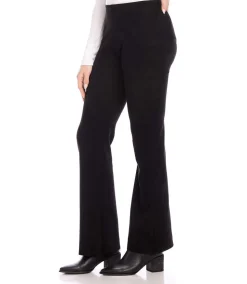 Faux Suede Bootcut Pants
