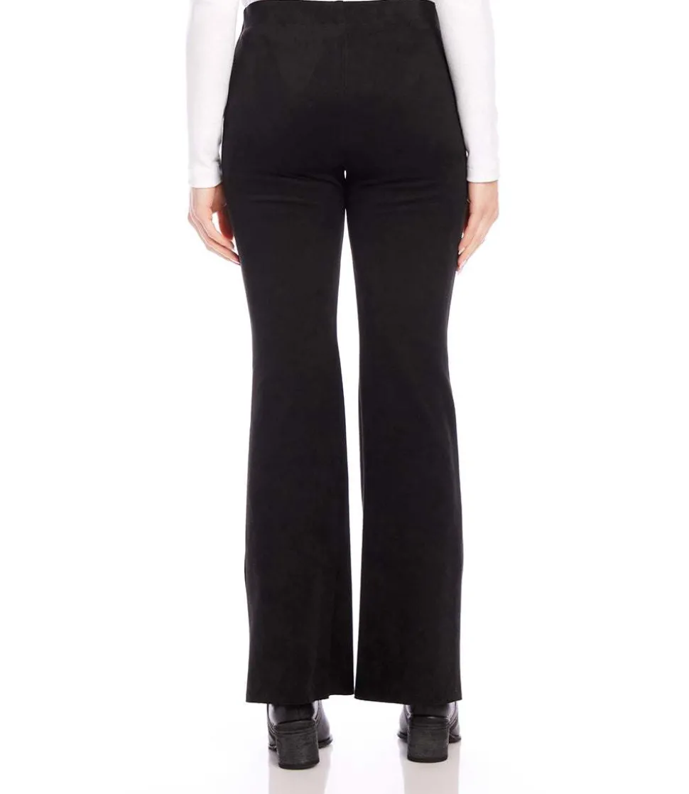 Faux Suede Bootcut Pants