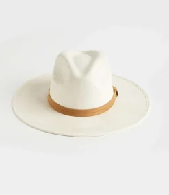 Faux Suede Fedora Hat