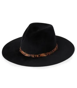 Feather Band Velour Hat