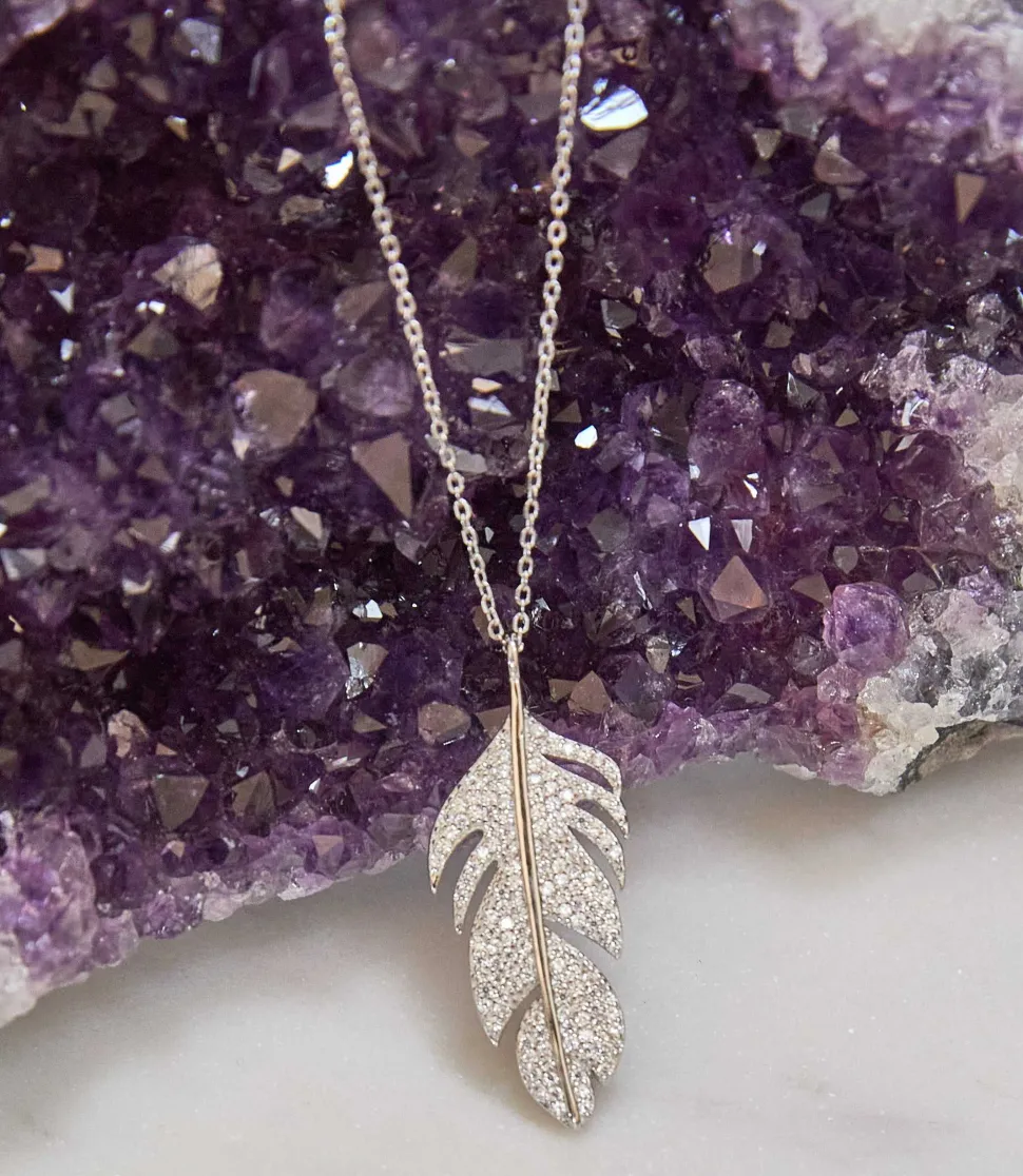 Feather Pendant Necklace