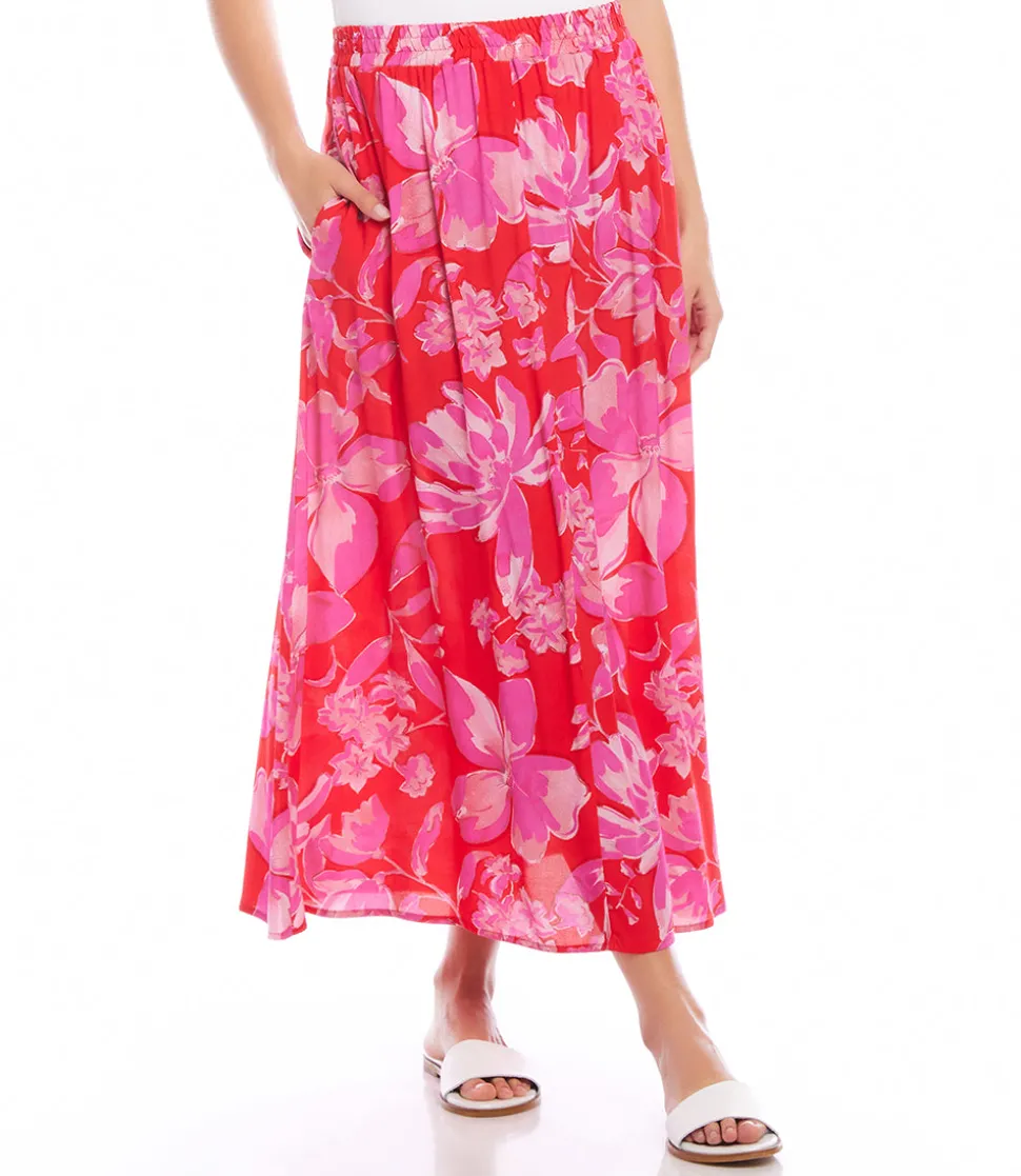 Flare Midi Skirt