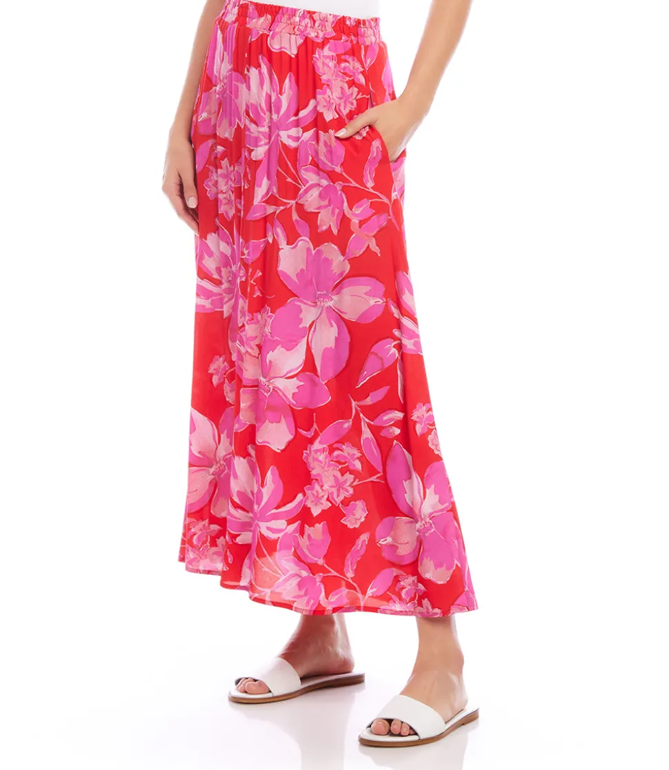 Flare Midi Skirt