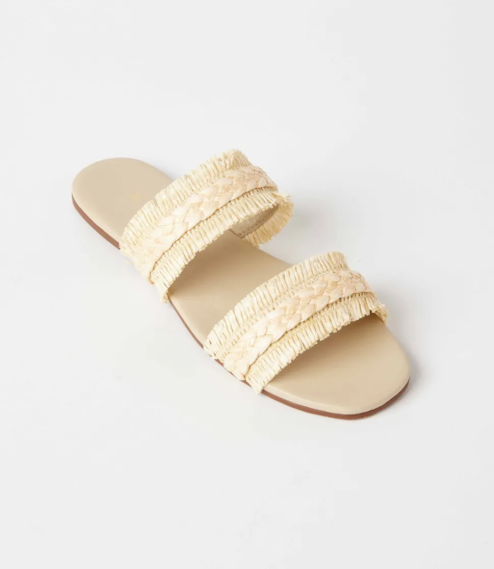 Frayed Double Band Sandals