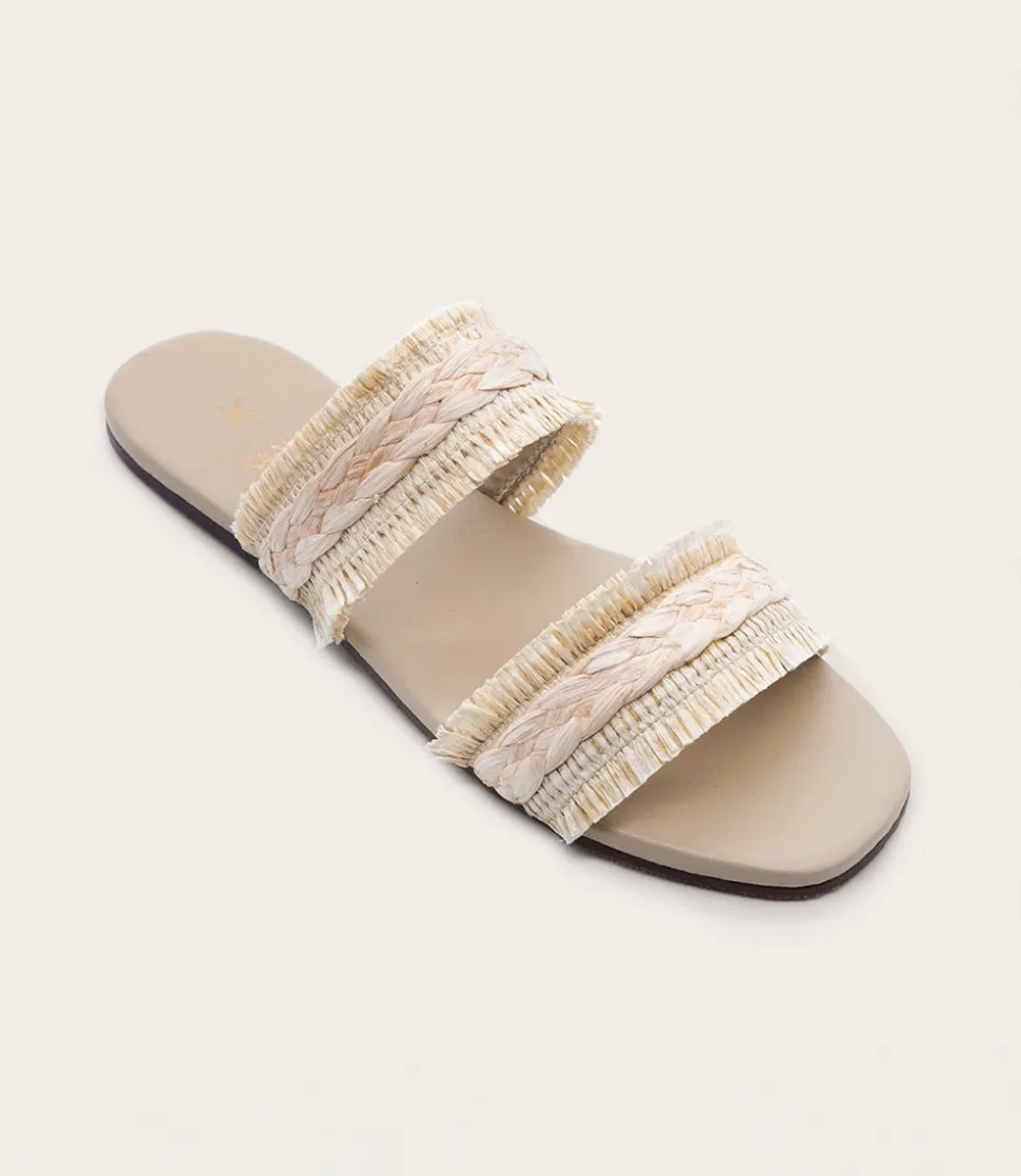 Frayed Double Band Sandals
