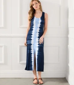 Front Slit Midi Dress