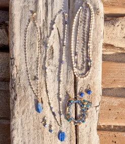 Gemstone Beaded Pendant Necklace