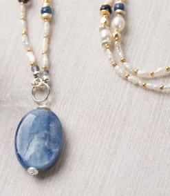 Gemstone Beaded Pendant Necklace