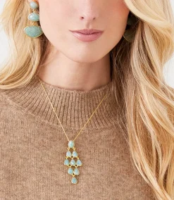 Gemstone Chandelier Necklace