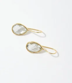 Gemstone Teardrop Earrings