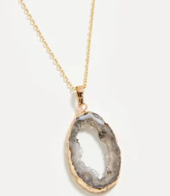 Geode Pendant Necklace