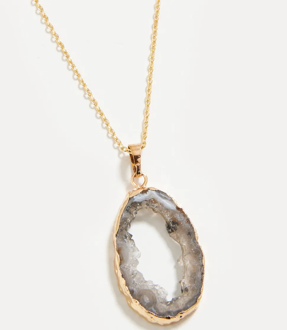 Geode Pendant Necklace