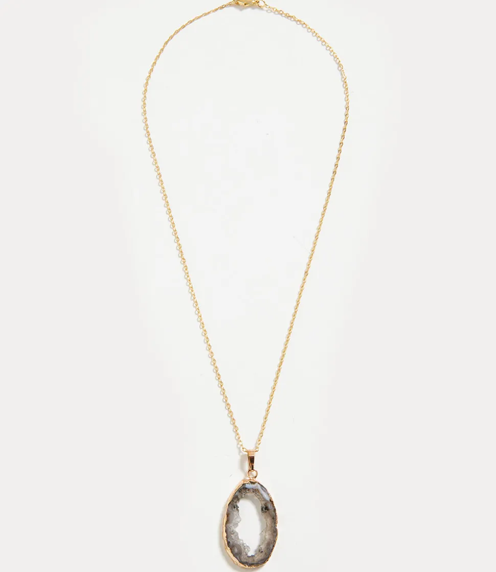 Geode Pendant Necklace