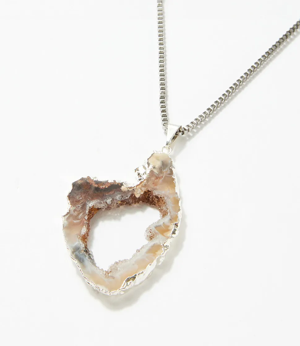 Geode Pendant Necklace