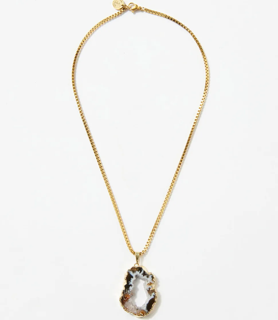 Geode Pendant Necklace