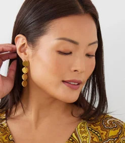 Gold Disc Earrings