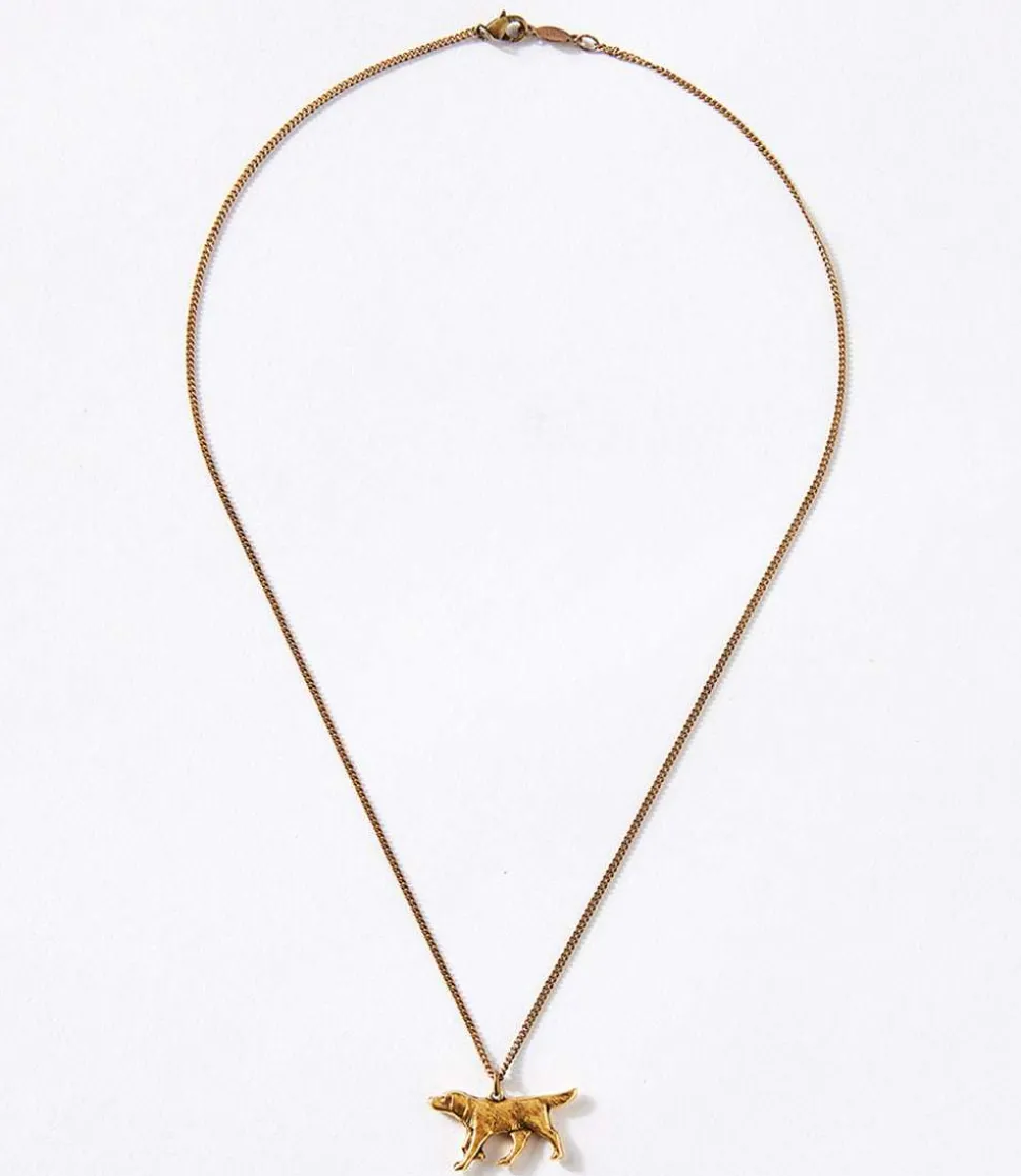 Gold Dog Necklace