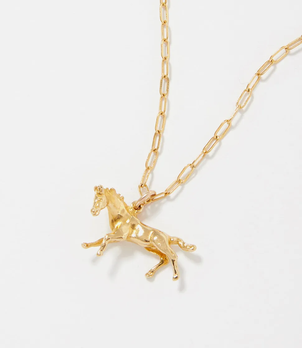 Gold Horse Necklace