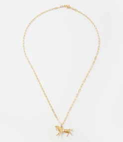 Gold Horse Necklace